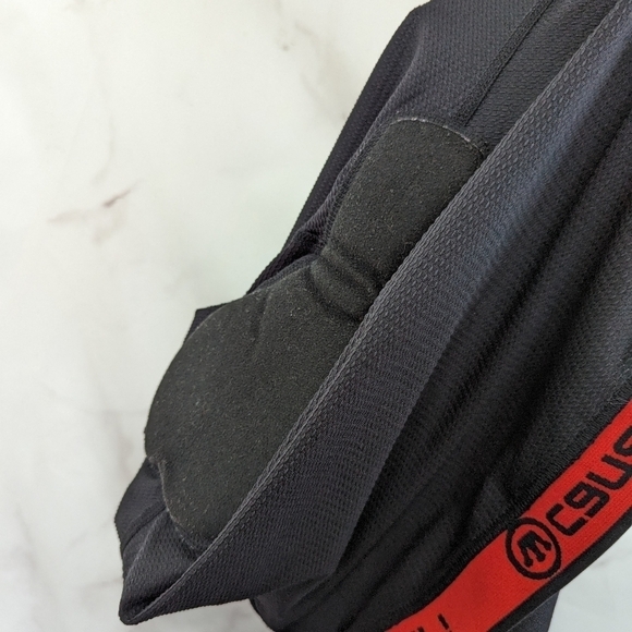 Canari Cycling Shorts Mens XL Padded Bike Black Red Spandex Stretch Athletic - Picture 9 of 9